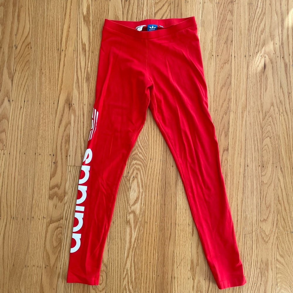 ADIDAS Red Leggings